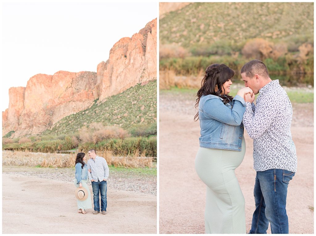 Maternity Session at the Salt River, Arizona Maternity Photography, Light and Airy