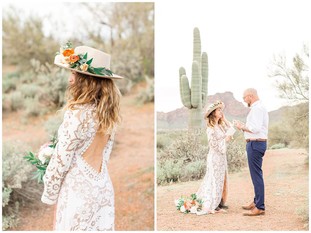 Arizona Elopement Photography,Desert Love Elopement Inspiration Mesa Arizona, Styled Shoot, Desert Green, Orange, Peach, Earth Tones, Arizona Weddings
