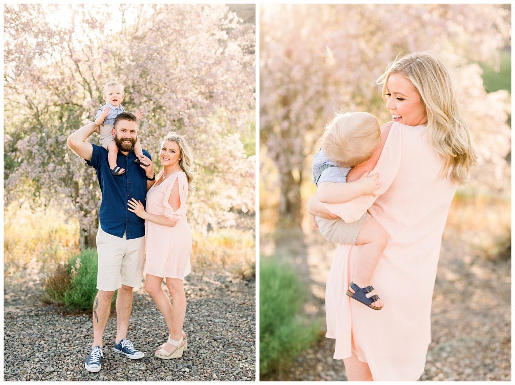 Light and Airy Spring Family Session in Arizona Desert