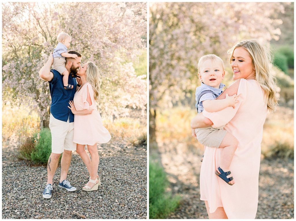 Spring Film Photography Session, Family Desert Photography
