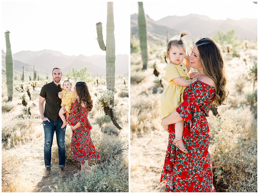 Light and Airy Desert Maternity Session