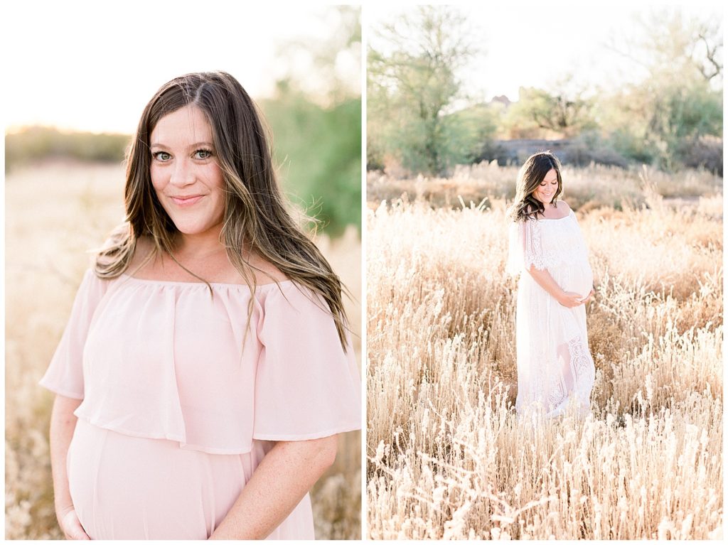 Glowing Summer Sunset Maternity Session