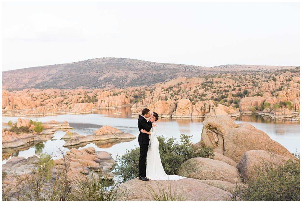 Arizona Lakeseide Elopement, arizona elopement photographer