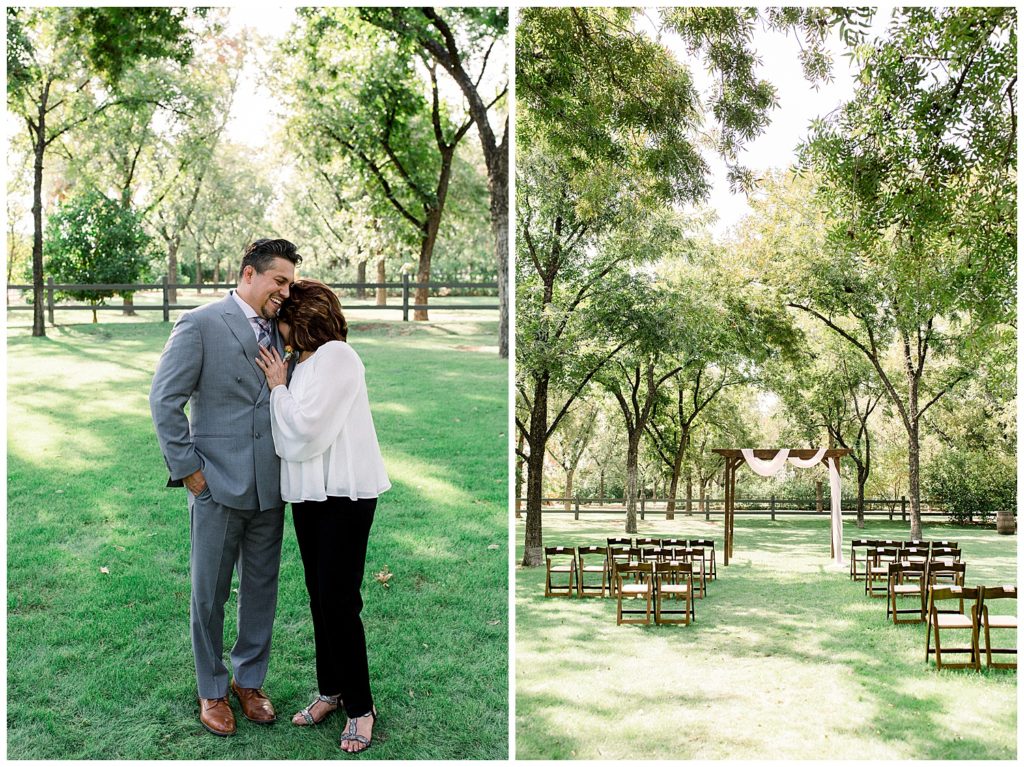 Small wedding at venue at the grove, intimate wedding ceremony