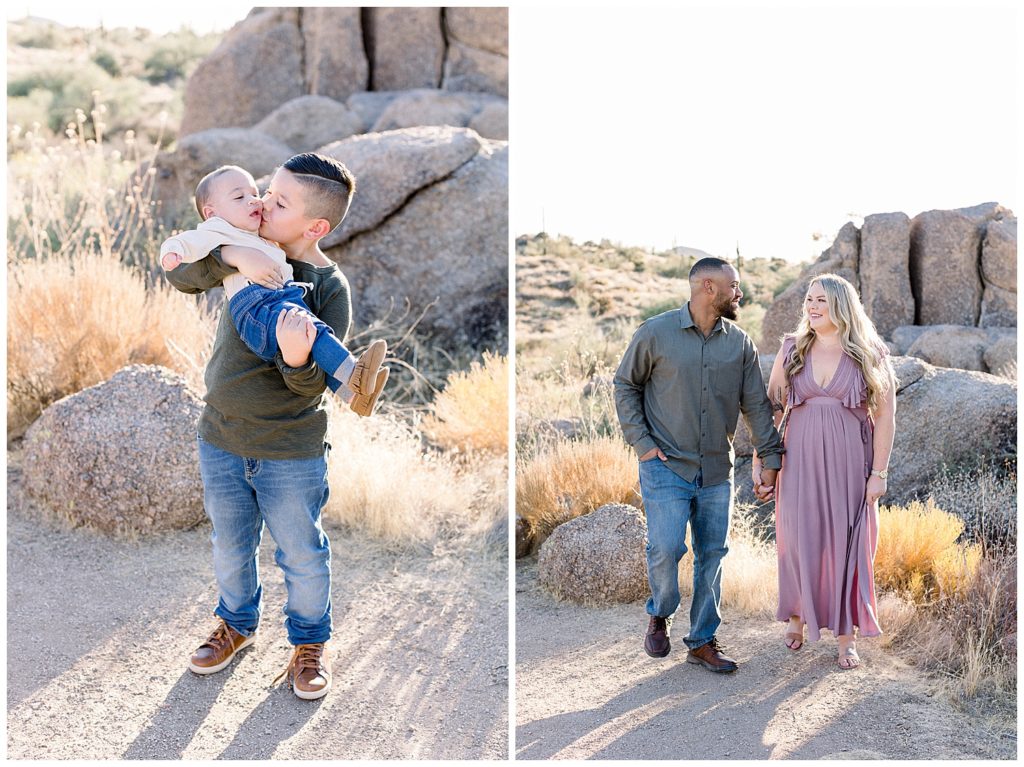 family photo shoot in the scottsdale arizona desert