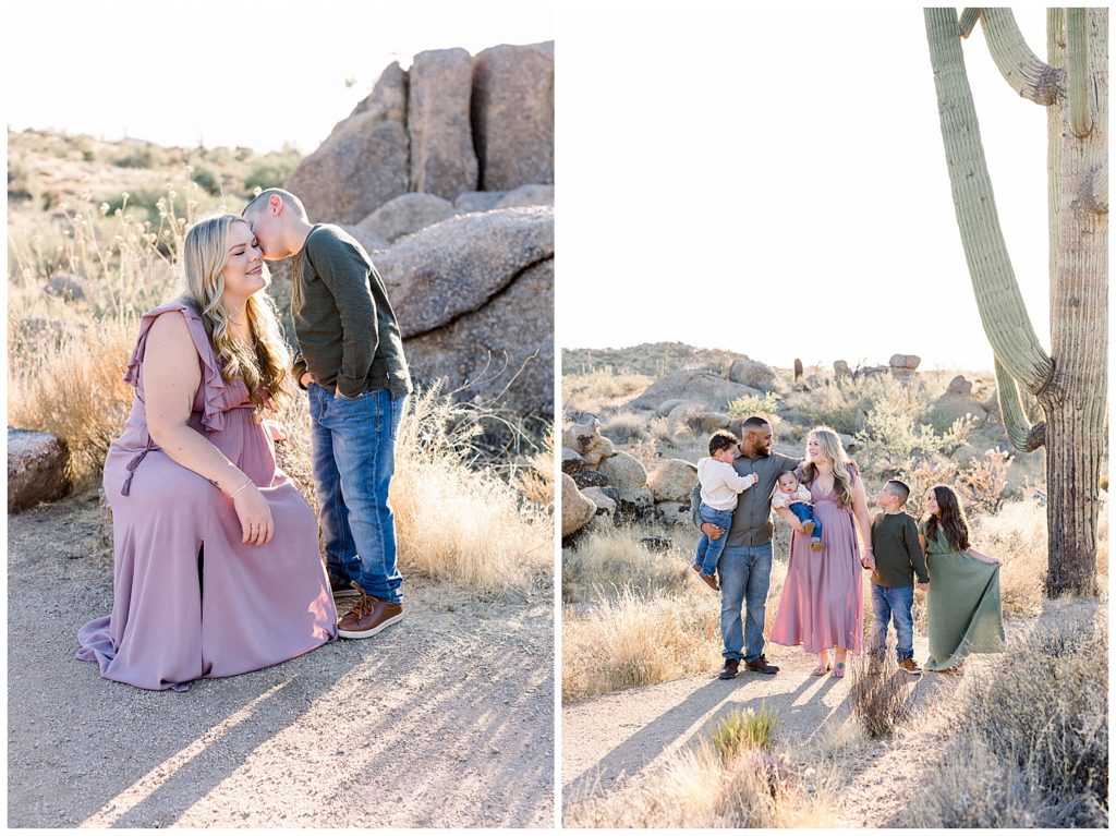 family photos in the desert in scottsdale arizona