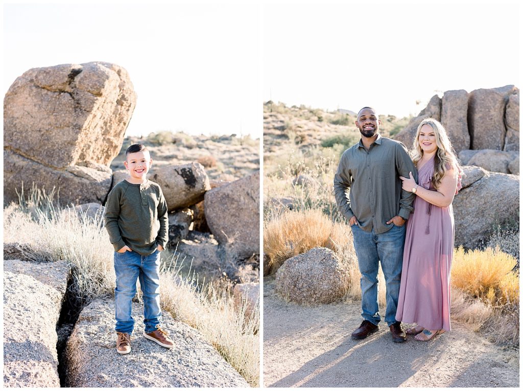 Scottsdale arizona desert family photo shoot