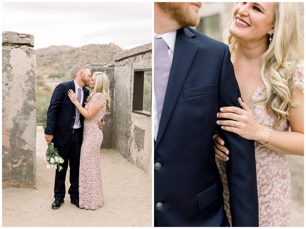 desert engagement session at scorpion gulch 