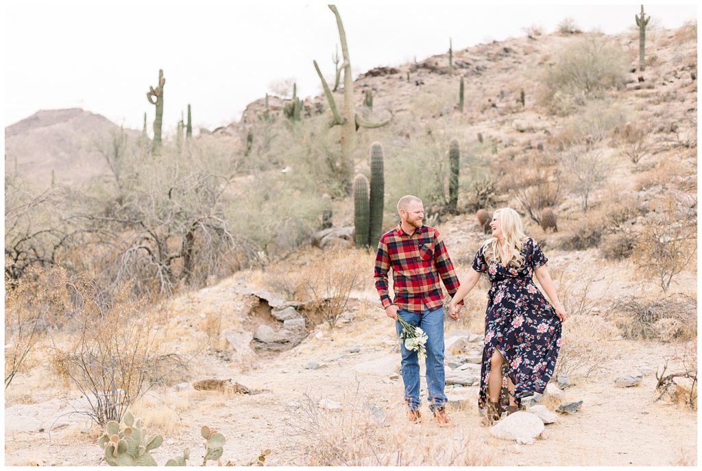 Fall Engagement Session in Phoenix arizona Desert