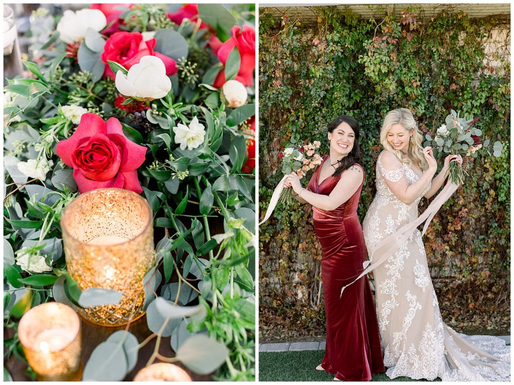 Floral Details, Arizona Florist, Bridesmaid Portraits, Gather Estate Wedding, Arizona Elopement Photographer