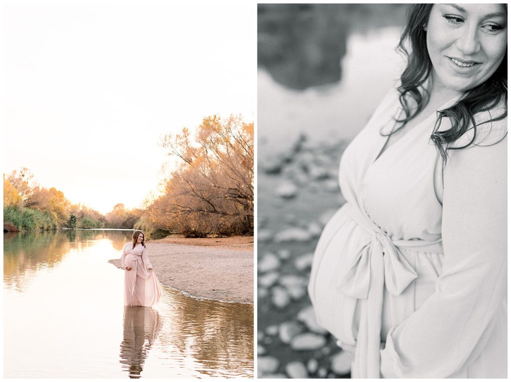 Arizona Maternity Session by the River, Fall Maternity Session, Arizona Maternity Photographer