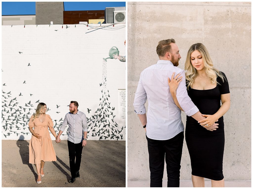 Roosevelt Row Maternity Session in Downtown Phoenix