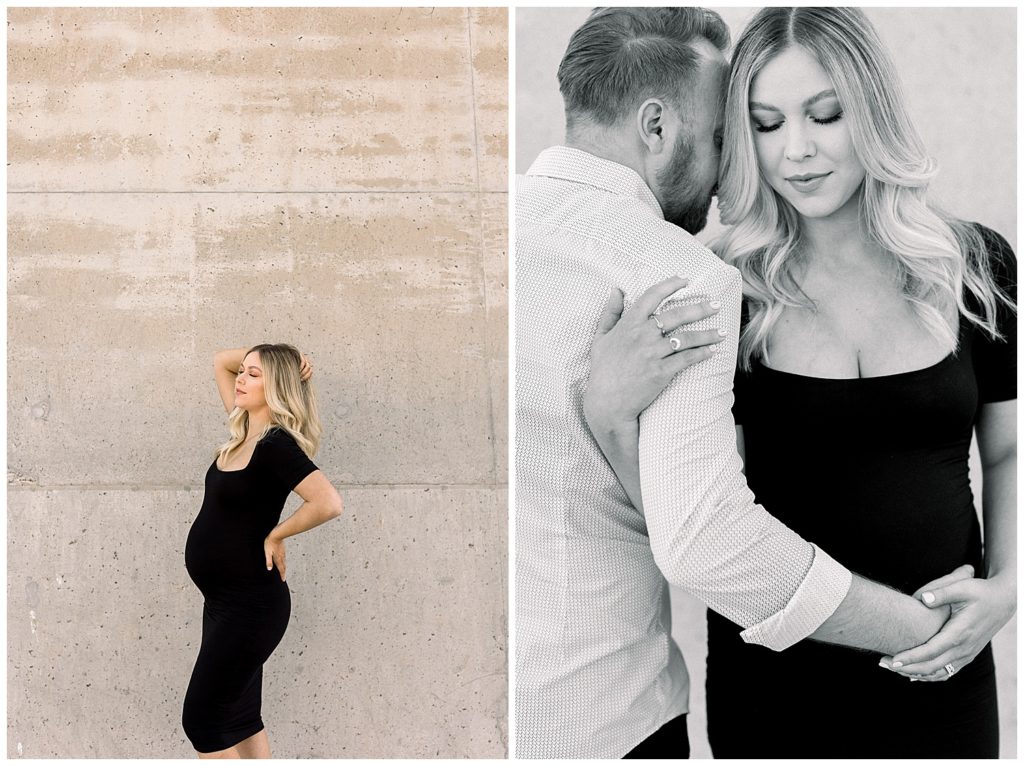 Downtown Phoenix Maternity Session with editorial Vibe