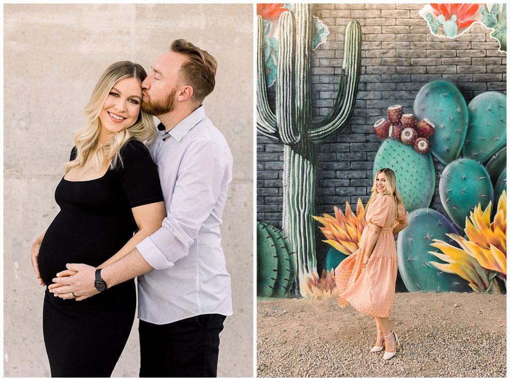 Art District in Downtown Phoenix Maternity Session