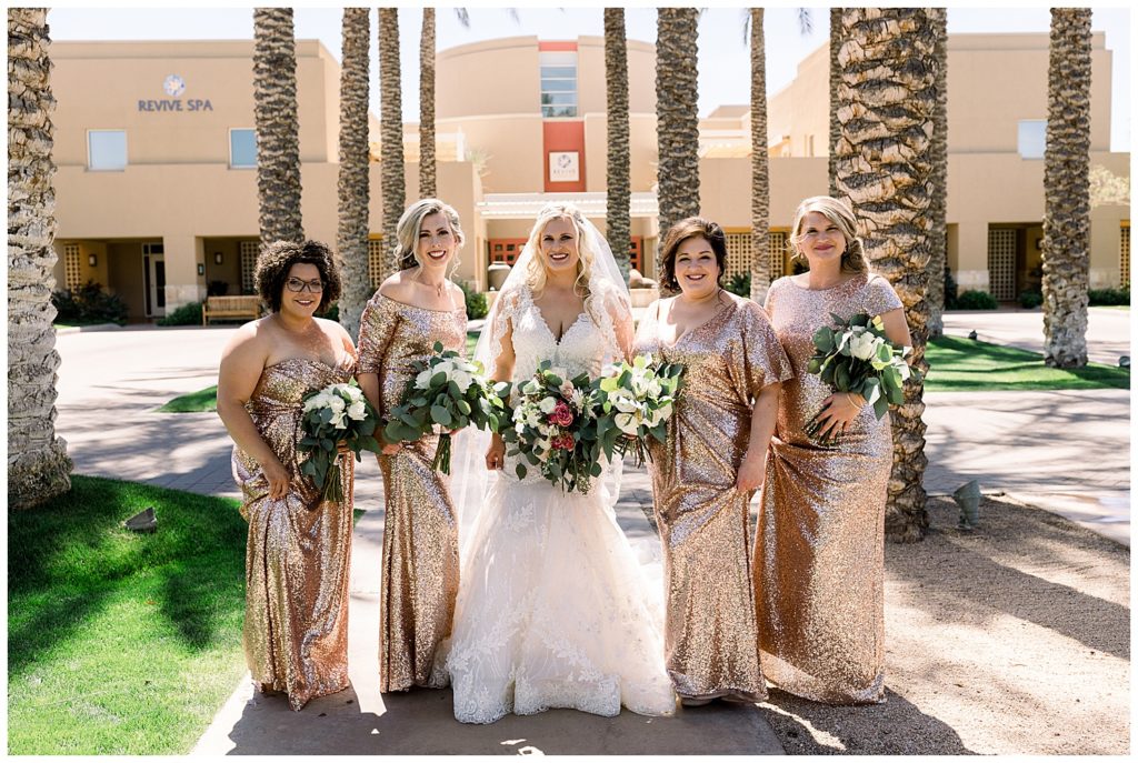 JW Marriott Desert Ridge Wedding Bridal Party, Phoenix AZ