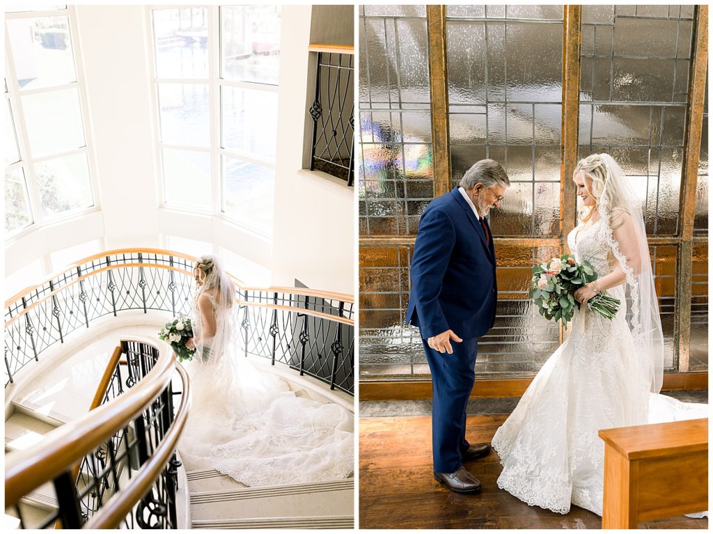 First Look with Dad, St Thomas More Catholic Church and JW Marriott Desert Ridge Bridals