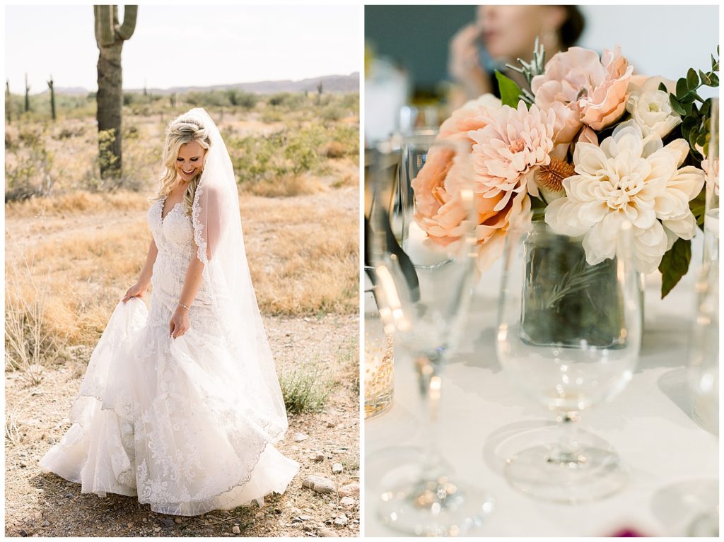 Desert Wedding Portraits, Phoenix Arizona, Hope barn and garden reception