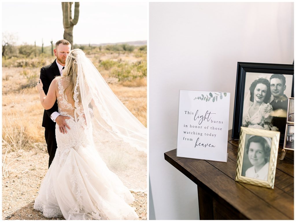 Desert Husband and Wife portraits, and Hope barn and Gardens Reception