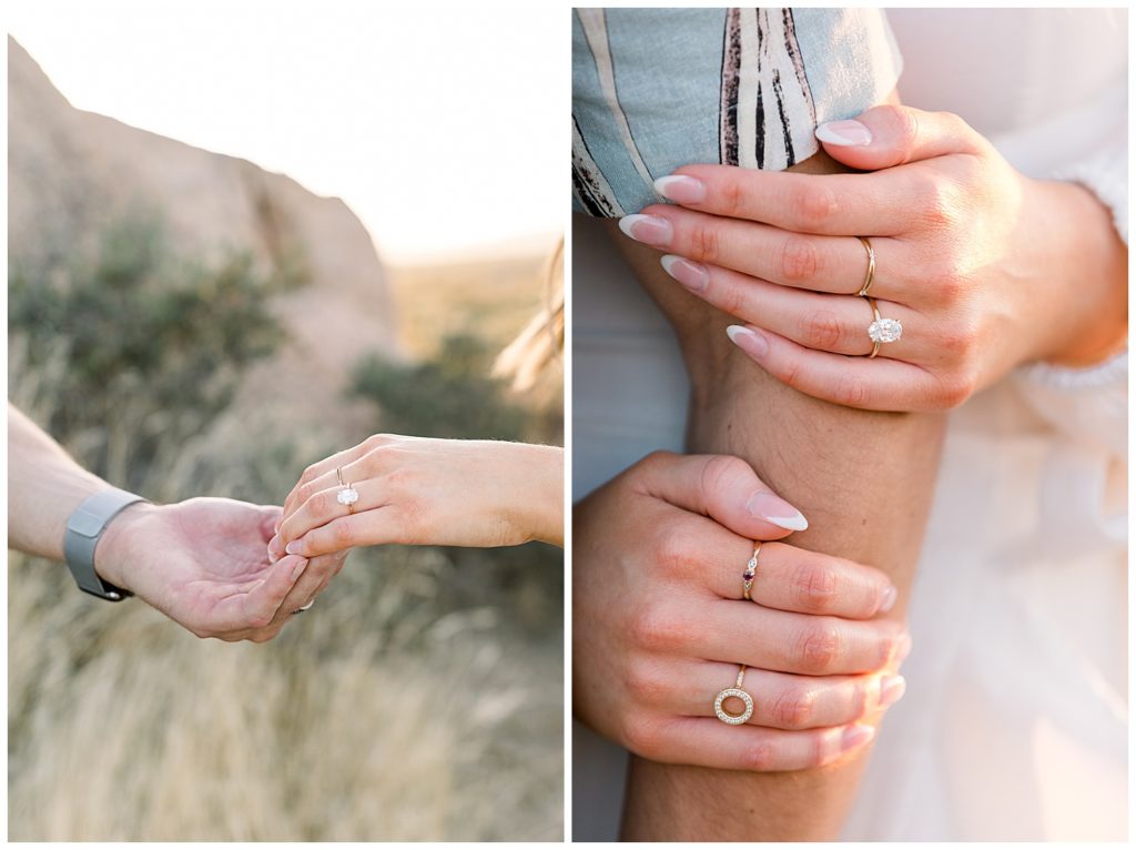Engagement session after proposal in scottsdale arizona