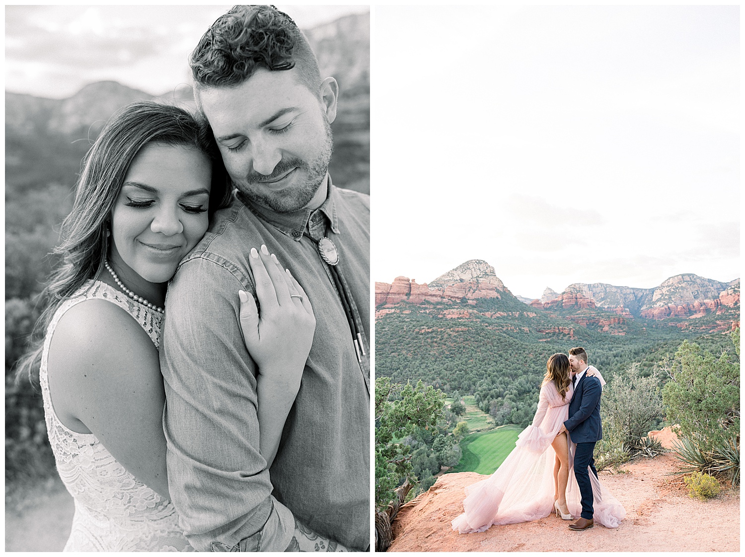 Cliffside Sedona Arizona Anniversary session for ten years of marriage