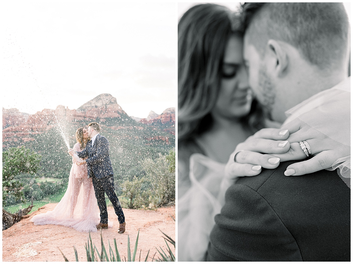 Annivesersary Session for ten years of marriage cliffside Sedona session