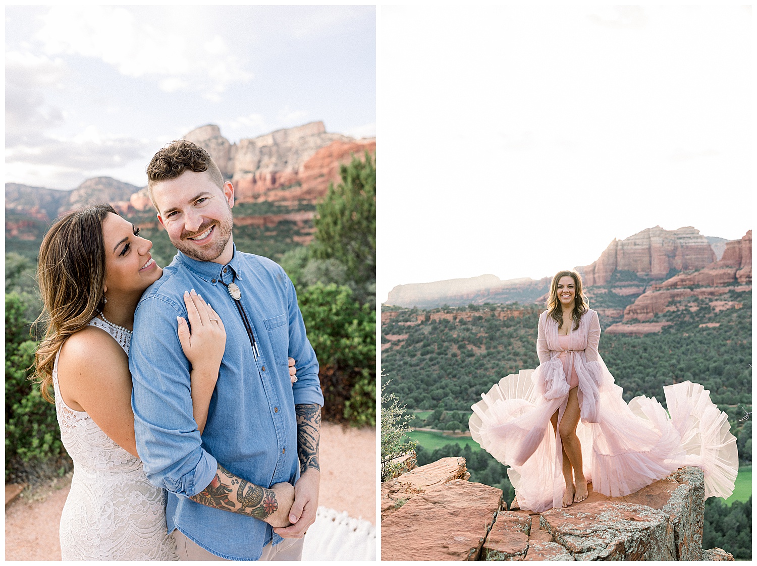 Sedona Anniversary session, cliffside, ten year anniversary photography session