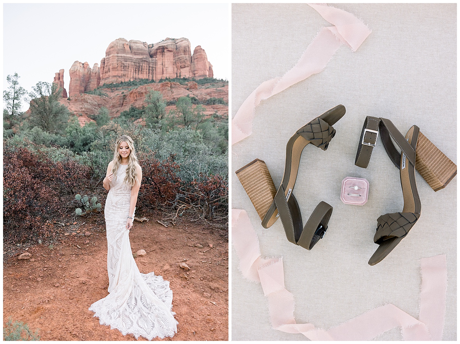 Eloping in Sedona Arizona, bridal details