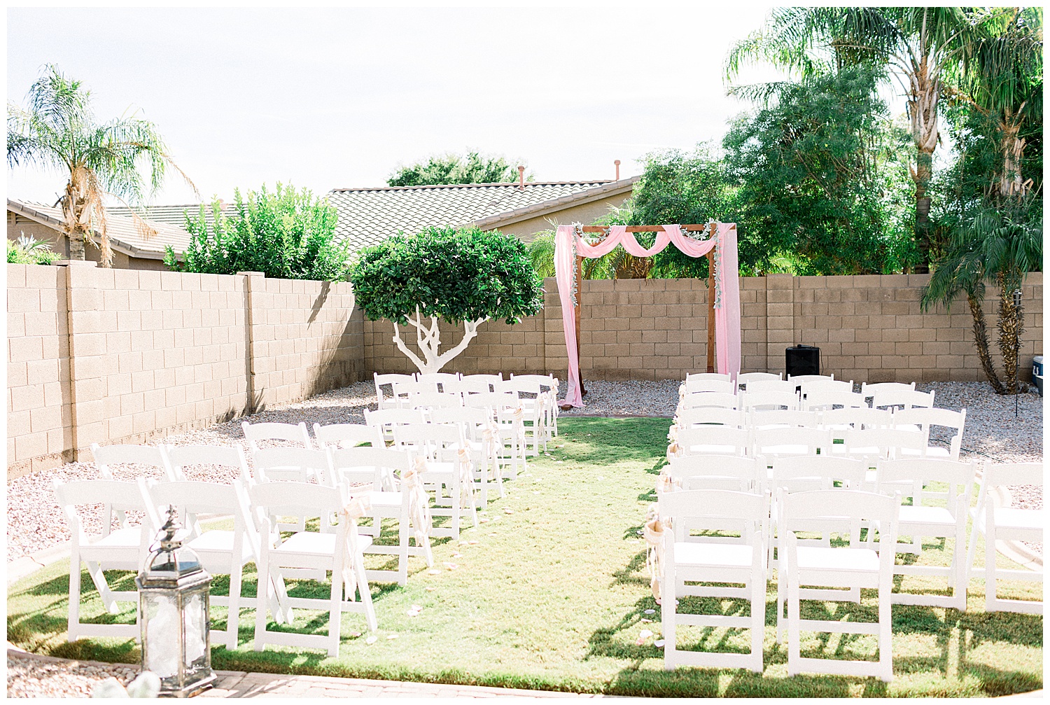 Estate Ceremony Details for an Arizona Wedding