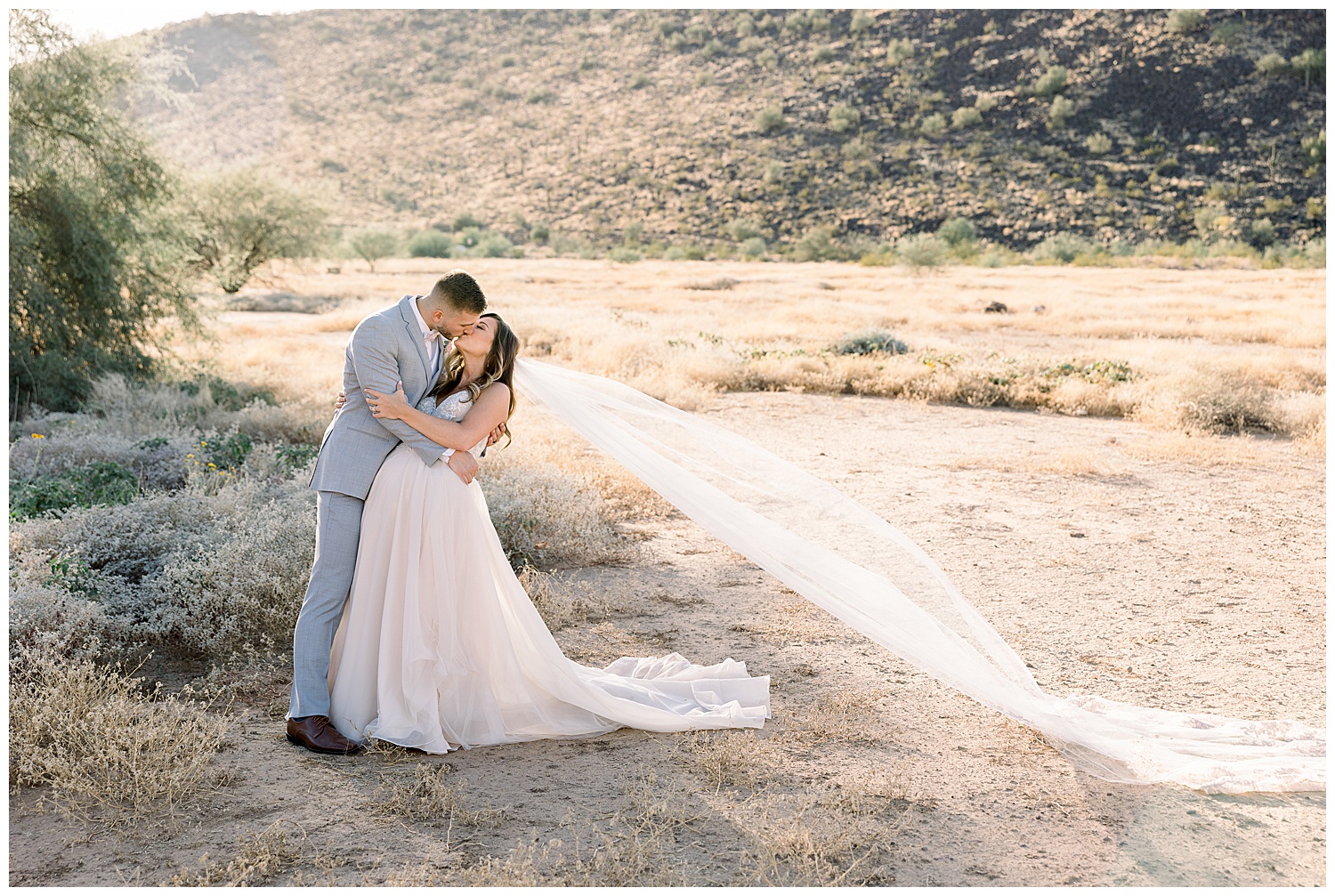 Intimate Estate Wedding Portraits in the desert, Arizona