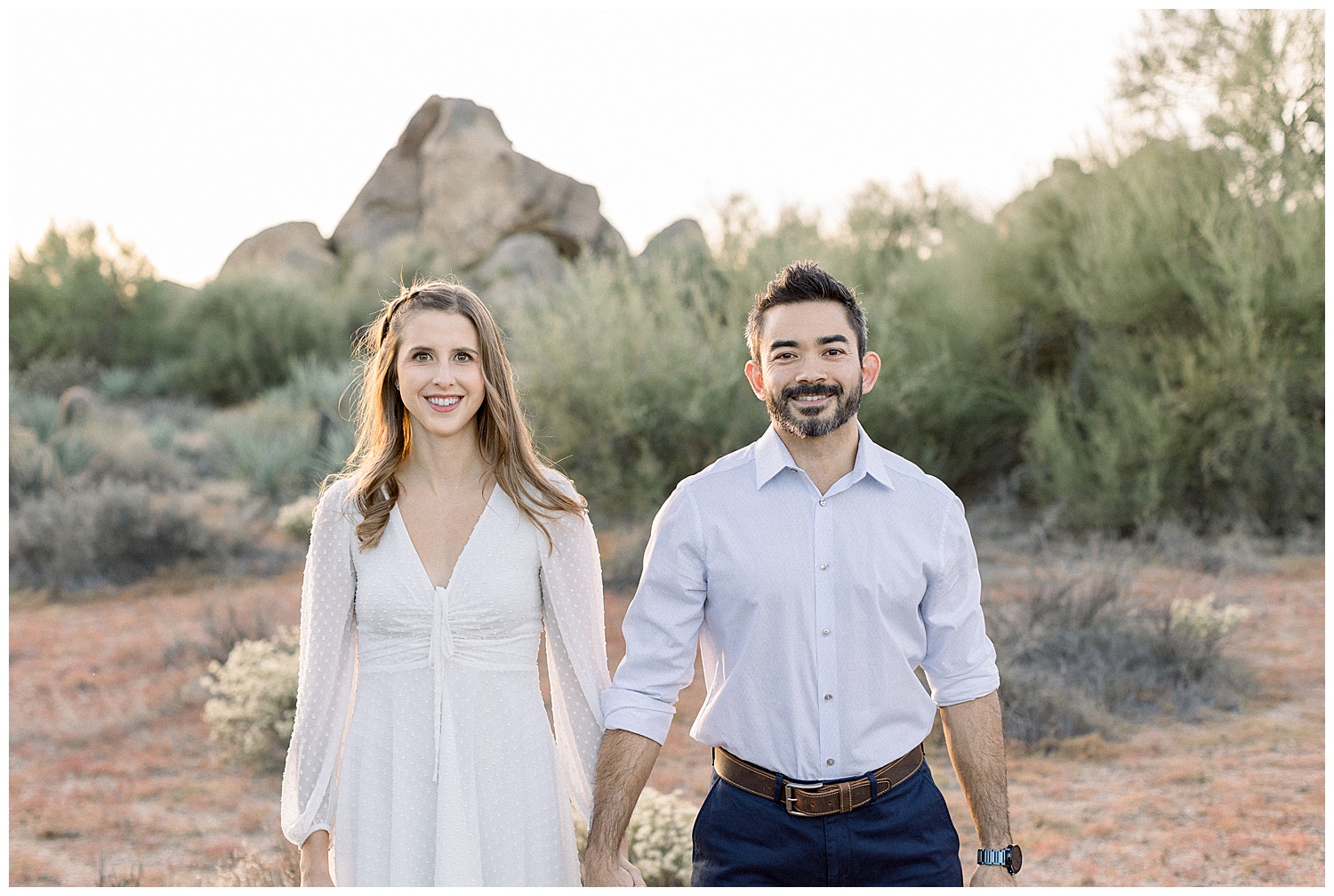 Engagement Session in North Scottsdale in the boulders