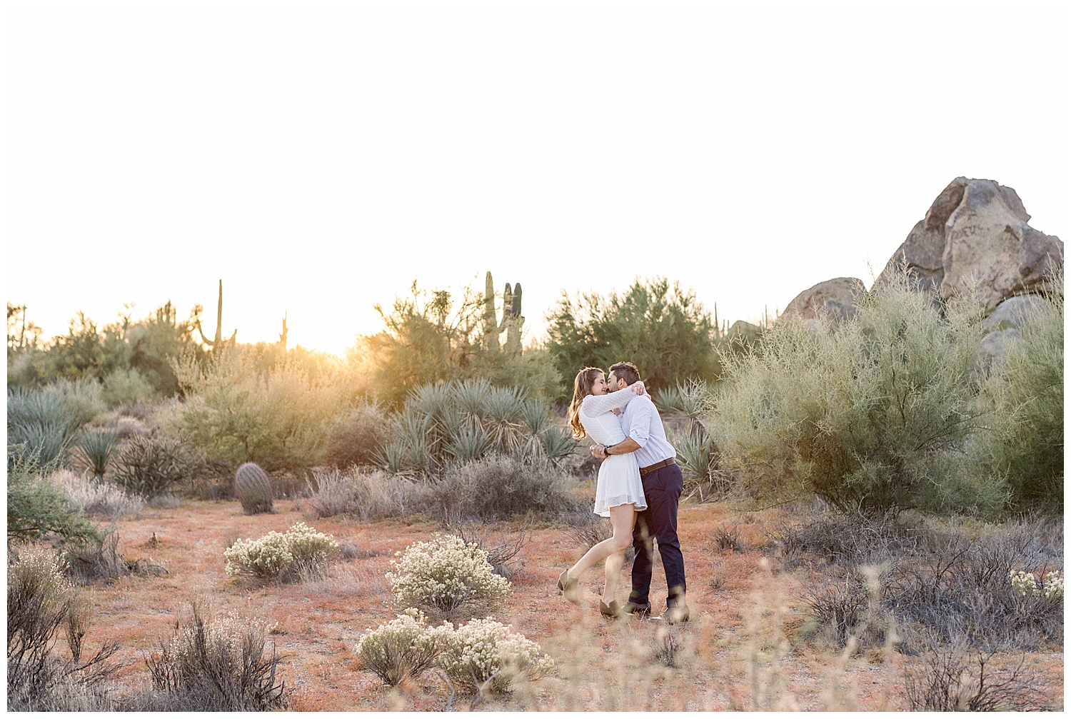 Desert glow in North Scottsdale Engagement session