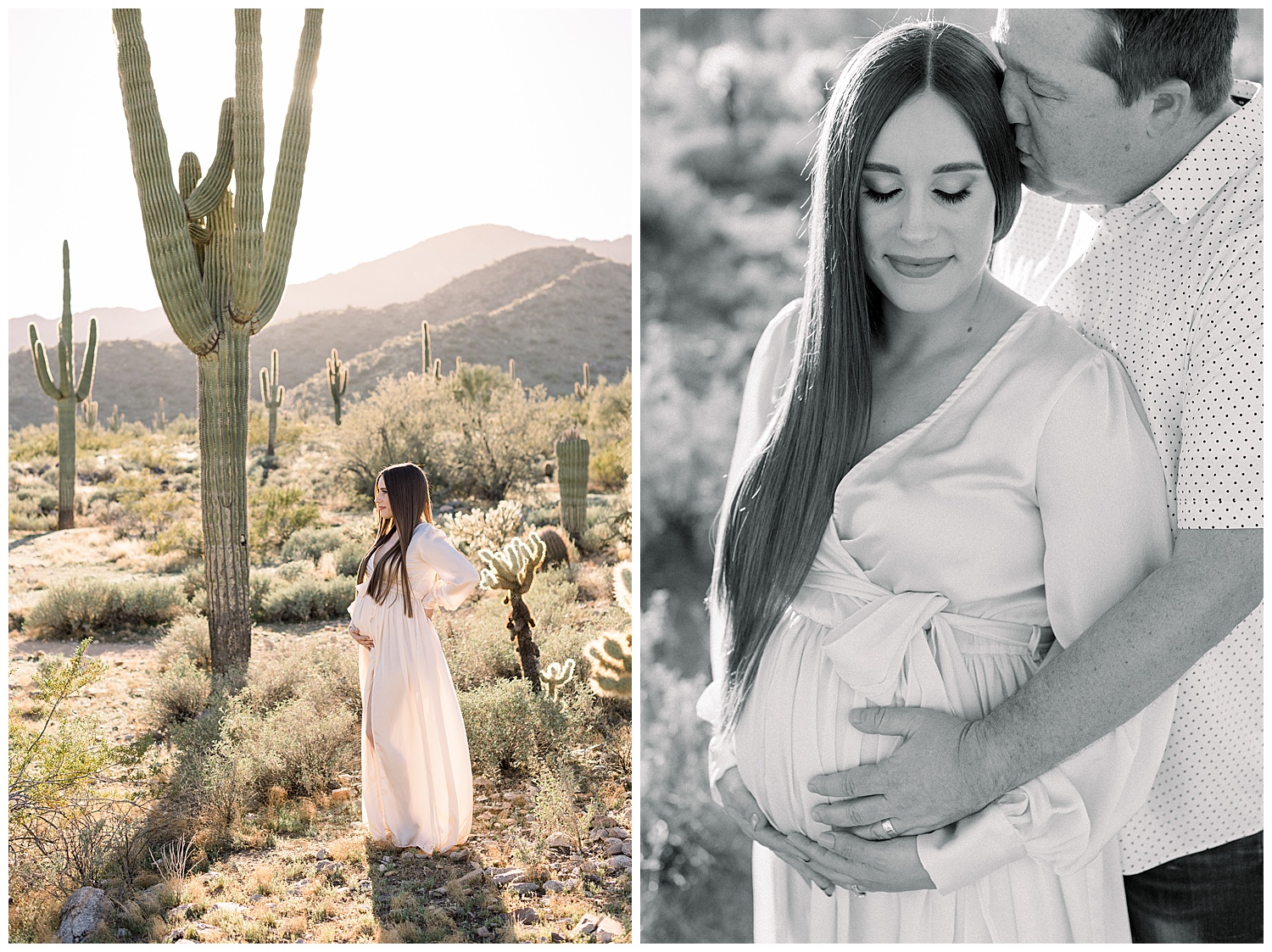 Desert Maternity Session in Phoenix Arizona, white tank regional park, Arizona Maternity Photographer