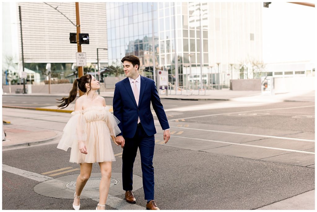 Engagement Session in Phoenix Arizona, Downtown