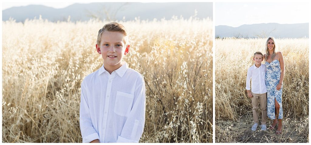 Family Photos in an Arizona Wheat Meadow