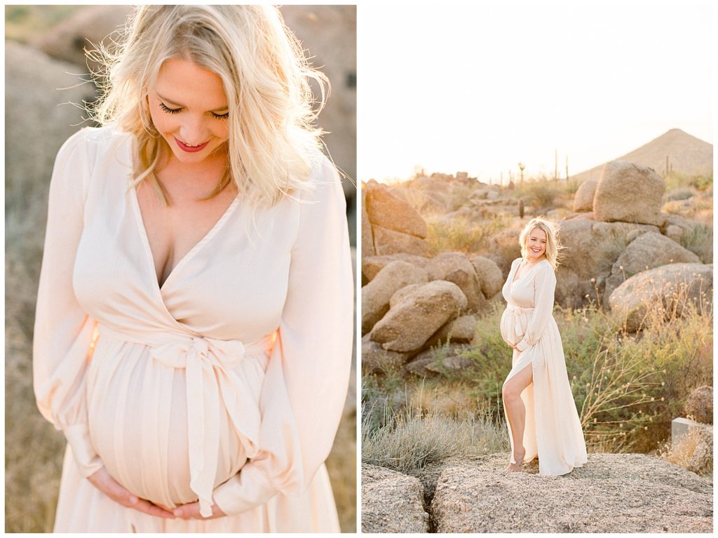 Arizona Film Photographer, Desert Maternity Session