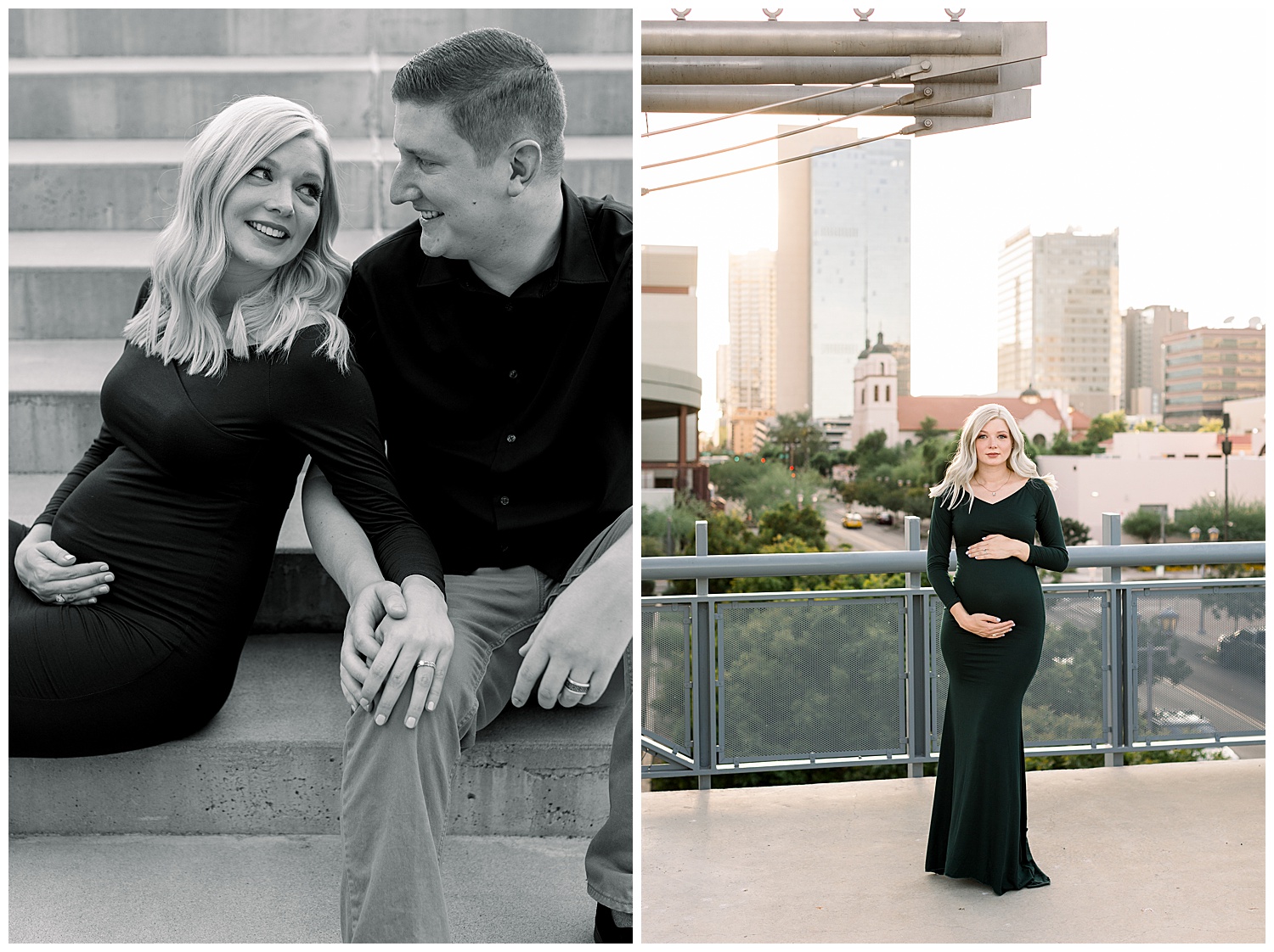 Downtown Vibes for A Phoenix Maternity Session