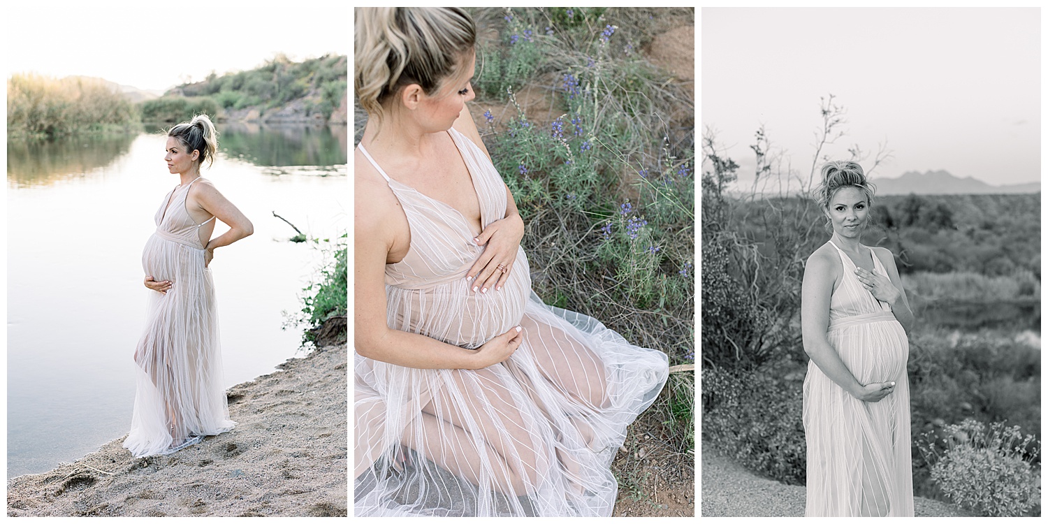 Maternity Session at the Salt River in Mesa, Arizona
