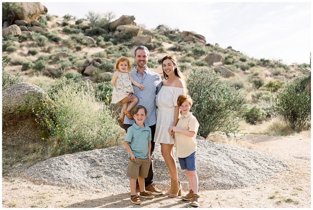 Spring Family session in the desert of Scottsdale Arizona