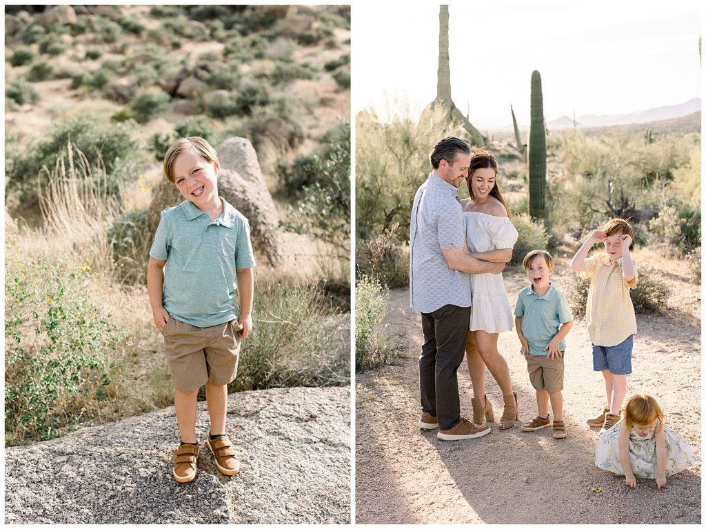 family session in Scottsdale Arizona desert, spring time