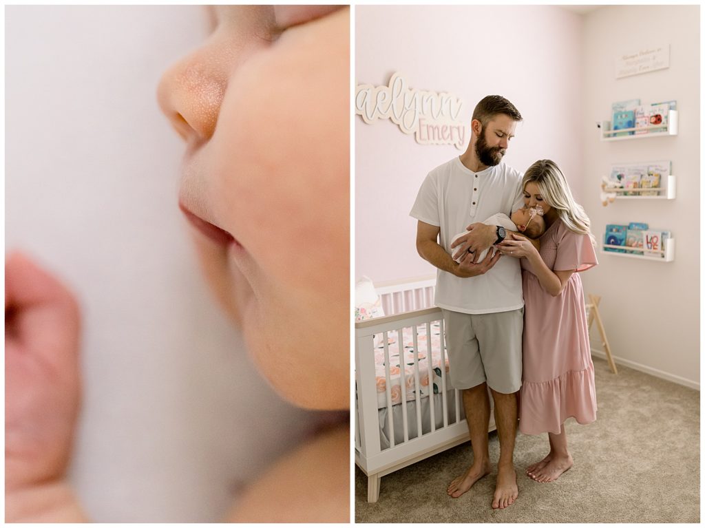 Newborn session in home, lifestyle newborn Photographer in Arizona, Motherhood photographer