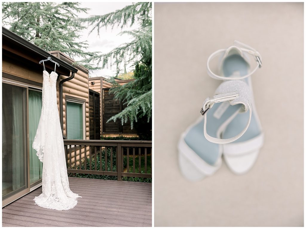 Fall Wedding at L'Auberge de Sedona, Dress and shoes
