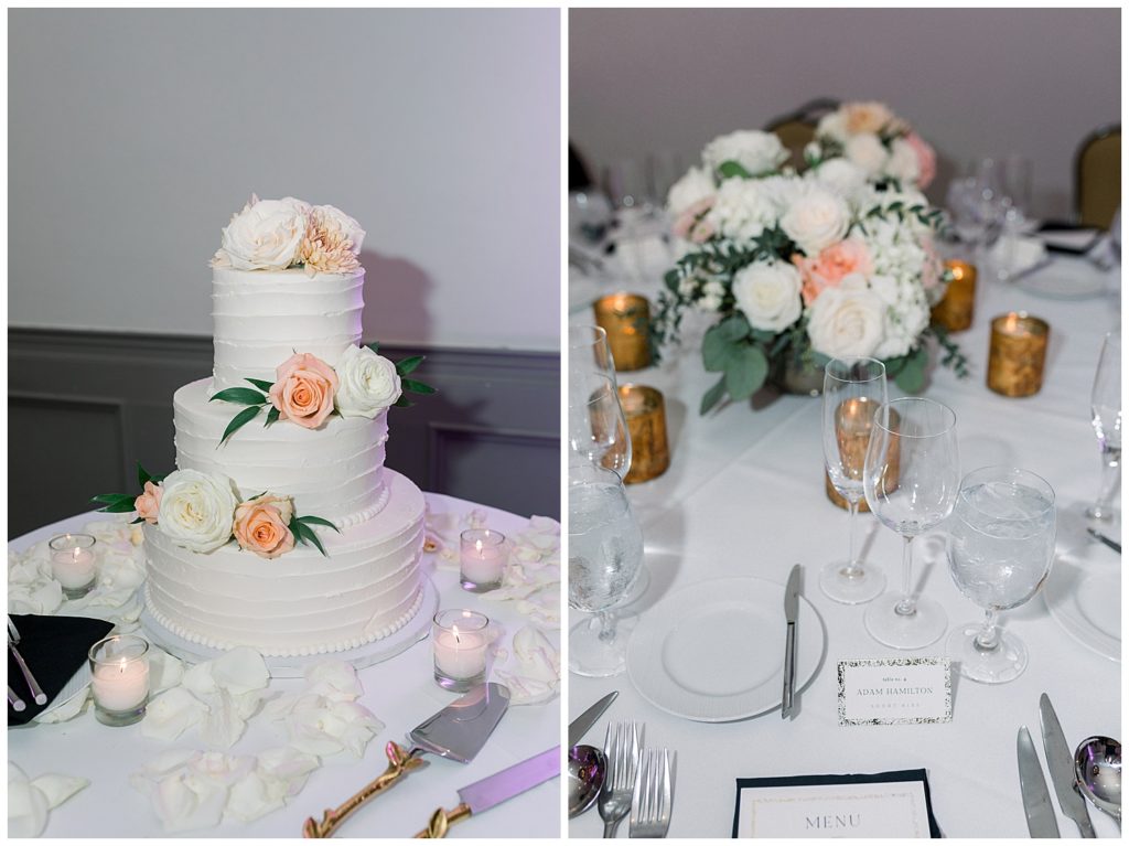 Cake and Reception details at L'Auberge de Sedona Wedding