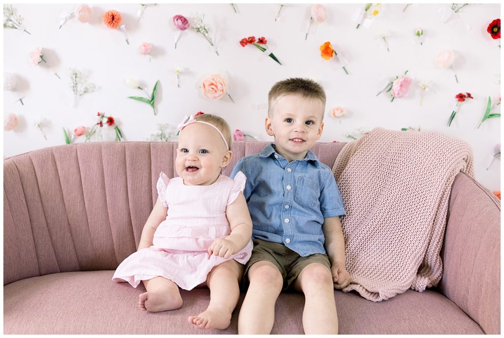 Motherhood Mini Event with florals backdrop