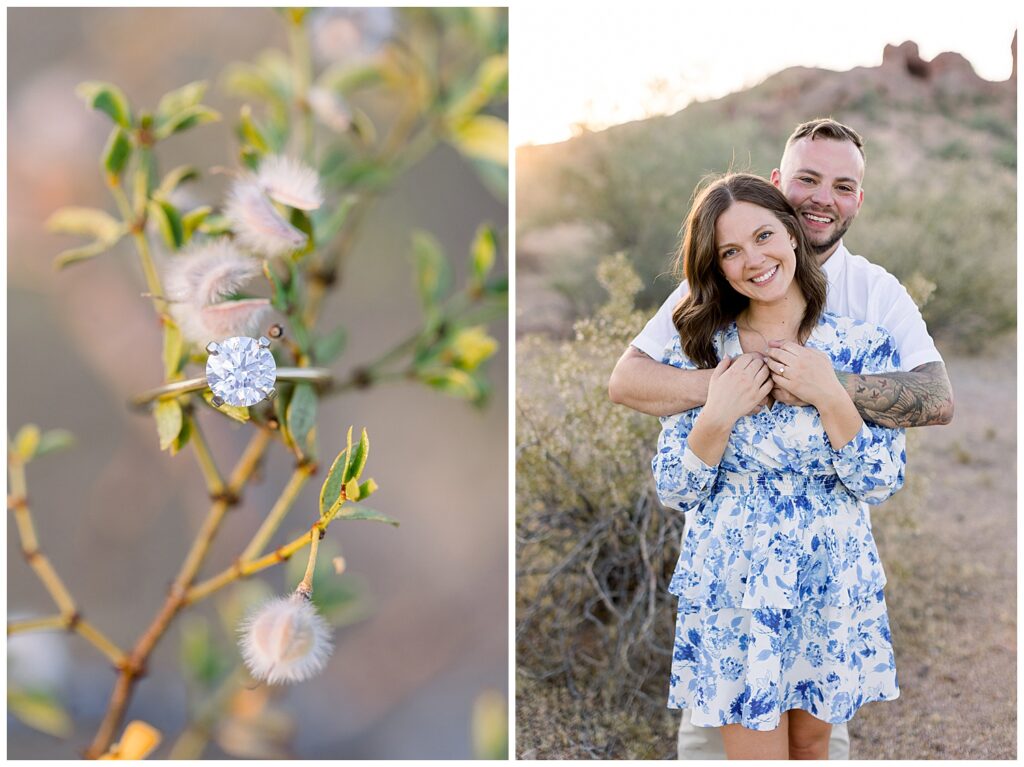 Papago Park Engagement session and proposal