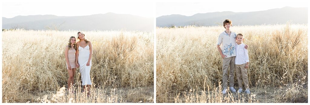 Arizona Family Photos in a golden wheat meadow